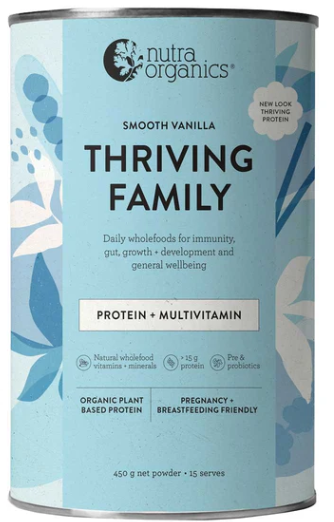 NUTRA ORGANICS Thrive Protein Vanilla 450g